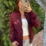 H&M logg maroon Padded Bomber Jacket Photo 1