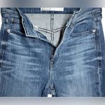 AYR  Medium Blue Straight Leg The Pop Frayed Raw Hem Jeans 33 Photo 6