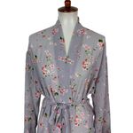 Victoria's Secret  Lavender Pink Floral Kimono Wrap Robe One Size Photo 1