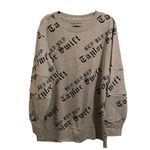Taylor Swift Rep Rep Rep Gray Zipper Sleeve Reputation Sweatshirt L Photo 0