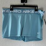 Nike NWT Dri-Fit Pro Shorts 3" Dark Turquoise Women's Size 2XL CZ9857-464 Photo 3