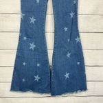 Nasty Gal  High Waist Flare Star‎ Print Jeans Patriotic Western Size 8 Festival Photo 4