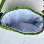 Felt shoulder bag whimsical mushroom ladybug floral design Gift NWT Green Photo 2