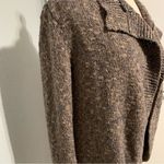 CAbi Chunky Knit Open Front Cardigan Sweater Women's Heathered Taupe Gray Small Photo 6