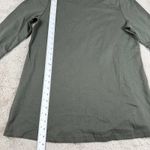 Isaac Mizrahi Live! Long Sleeve Top Olive Green Cotton Blend Essentials L Photo 5