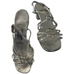 Vintage Slippers Womens Size 8.5 House Shoes Silver Heel Strap Dearfoam Photo 1