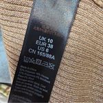 Topshop  cropped sleeveless Mock turtleneck metallic gold wool blend 6 sweater Photo 5