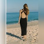 ZARA  openwork embroidered midi dress Photo 1