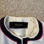 ZARA  White Women's Jacket with Black Trim Photo 1