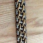 Bulova Caravelle by Ladies Watch Vintage Two-Tone Weave Bracelet Gold-Tone Dial Photo 5