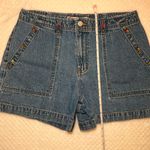 Faded Glory  Blue Jean Shorts with Colorful Accents Photo 7