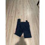 Zara Trafaluc dark skinny jeans red and white striped distressed denim size 4 Photo 4
