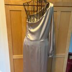 Revelry Aurora Satin maxi dress Tan Size 10 Photo 6