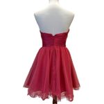 Formal Strapless Mini Dress Small Cocktail Dress Retro 50s Holiday Party Pink Photo 11