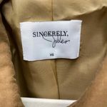 Sincerely Jules Camille Trench Coat Womens XS Brown Double Breasted‎ No Belt Photo 1