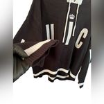 Juicy Couture  Black Silver Logo Hoodie Women's XL Long Sleeve Spellout Pullover Photo 6