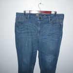 Seven7  Tummyless Slim Straight 16 40x30 Dark Wash Jeans Plus Photo 2