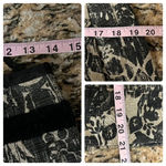 Max Mara Weekends Jacquard Velvet A Line Mini Skirt Tan Black M Work Night Out Photo 4