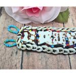 Handmade AFRICAN Jewelry Cowie Shell, Bead, & Seed Bead Bracelet Tribal 7.5 in Photo 6