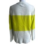 J.Crew Green and Cream Blouse with Colorblock Design Photo 2