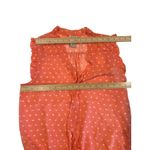 Eyelash Couture Sleeveless Sheer Peachy Pink Heart Blouse Women's Size M Ruffles Photo 5