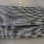 Jewel Badgley Mischka Clutch Silver with Slver lining Photo 0