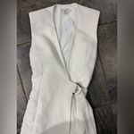 Ted Baker New! Molenaa Sleeveless Tailored Midi Wrap Dress Ivory US 6 $575 Photo 9