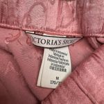 Victoria's Secret Satin Pajama Set Black Pink Logo Print Long Sleeve Pants L M Photo 3