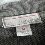 Gap  MEDIUM Gray Sweater Dress Long Sleeve Lagenlook with Pockets Distressed Fade Photo 9