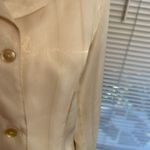 Carlisle Vintage Silk Blend Cream Blouse With Gold Strands Throughout Size 6 Photo 4