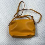 Vera Bradley Pebbled Leather Golden Yellow Zip Top Crossbody Mini Bag Purse Photo 2