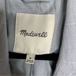 Madewell ‎ Larsen linen blend windowpane relaxed two button blazer jacket medium Photo 3