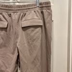 Nine West  Tan Elastic Cuff Relaxed Jogger Pant Tie‎ Waist Pockets Women’s Large Photo 4