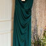 Show Me Your Mumu  Jodie Dress In Emerald Luxe Satin Photo 4