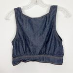 Cleobella  Denim Cropped Button Star Tank Size Small Photo 2