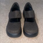 Unif Gavo Mary Jane Chunky Platform Felt Upper Brown Black 9 Photo 4