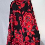 LuLaRoe Lindsay black and red print kimono wrap top size small Photo 1