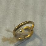 Christian Dior Petit CD Ring Gold-Finish Metal and Blue Crystals Size L Photo 7