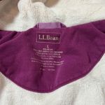L.L.Bean  Womens Purple Sherpa Lined Full Zip Hoodie Jacket Size L Photo 3