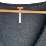 Free People Free‎ People Oversized V-Neck Sweater Black Gray Medium Photo 8