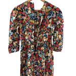 Hunter Bell  Patterson Puff‎ Sleeve Floral Midi Dress Multicolor Roses Size 2 Photo 12