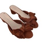 Loeffler Randall Pleated Bow Heels in Amber 8.5 Photo 3