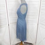 Angie ‎ Polka Dot Keyhole Retro Sleeveless Fit Flare Dress Blue White Medium Photo 1