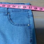 None Lightweight Women’s blue jeans, flared leg with tie details, size large Photo 6