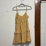 Lush Clothing Lush Yellow Floral Ruffle Tiered Mini Dress Spaghetti Straps Size Small Photo 3