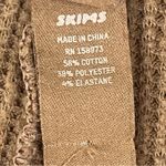 SKIMS  Camel Waffle Knit Lightweight Casual Shorts, Size Medium Photo 2