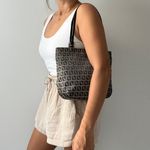 Fendi Zucchino Canvas and Leather Tote Bag Photo 11