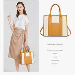 Leather work tote Yellow Photo 1