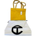 Telfar NWT  Medium Shopping Bag Tote Yellow Mustard With Dustbag Photo 5