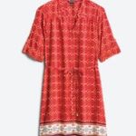 41Hawthorn Red White Navy Blue Cristen Shirt Dress Size XS Photo 1